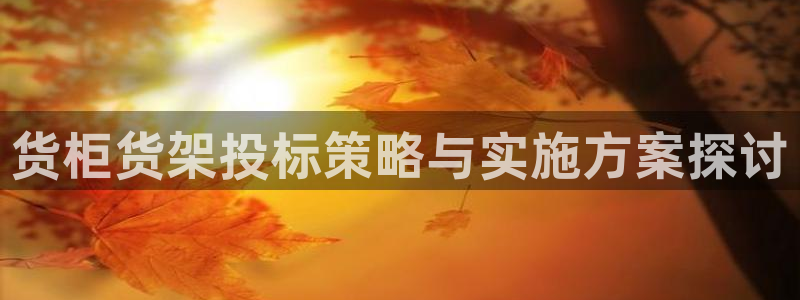 杏运注册平台：货柜货架投标策略与实施方案